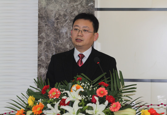 董事長黃道元在會(huì)上作董事會(huì)工作報(bào)告